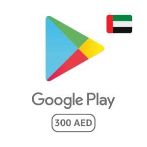 Google Play Gift Code 300AED (UAE Store Works in UAE Only).
